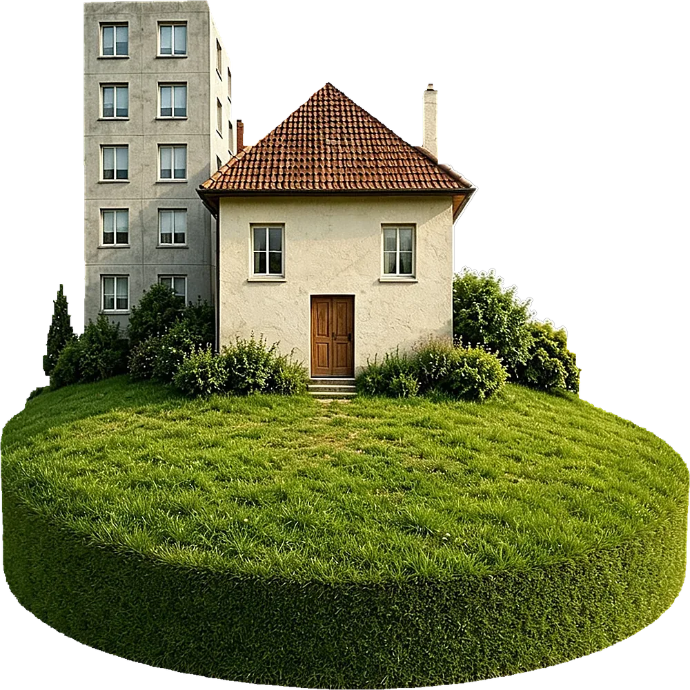 Maison, immeuble et terrain — clique sur chaque catégorie